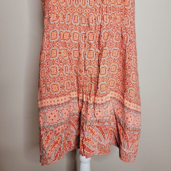 Sanctuary Orange Mosaic Dress Medium - Picture 3 of 8